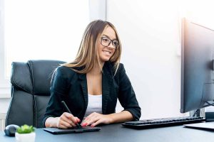 Professional business owner working on Texas LLC reinstatement paperwork and Form 801 filing for dissolved limited liability company restoration process