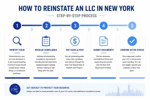 Step-by-step process to reinstate a dissolved LLC in New York