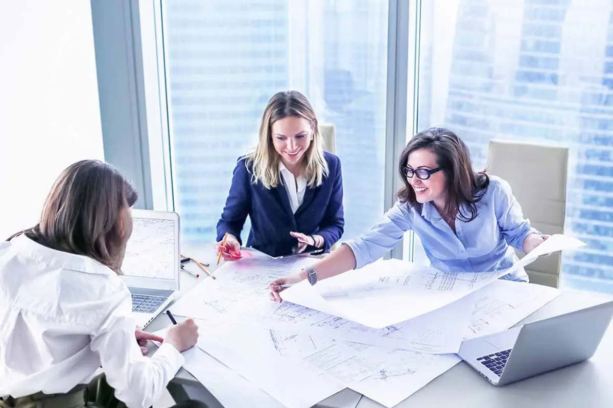Business owners collaborating and making decisions in a member managed LLC