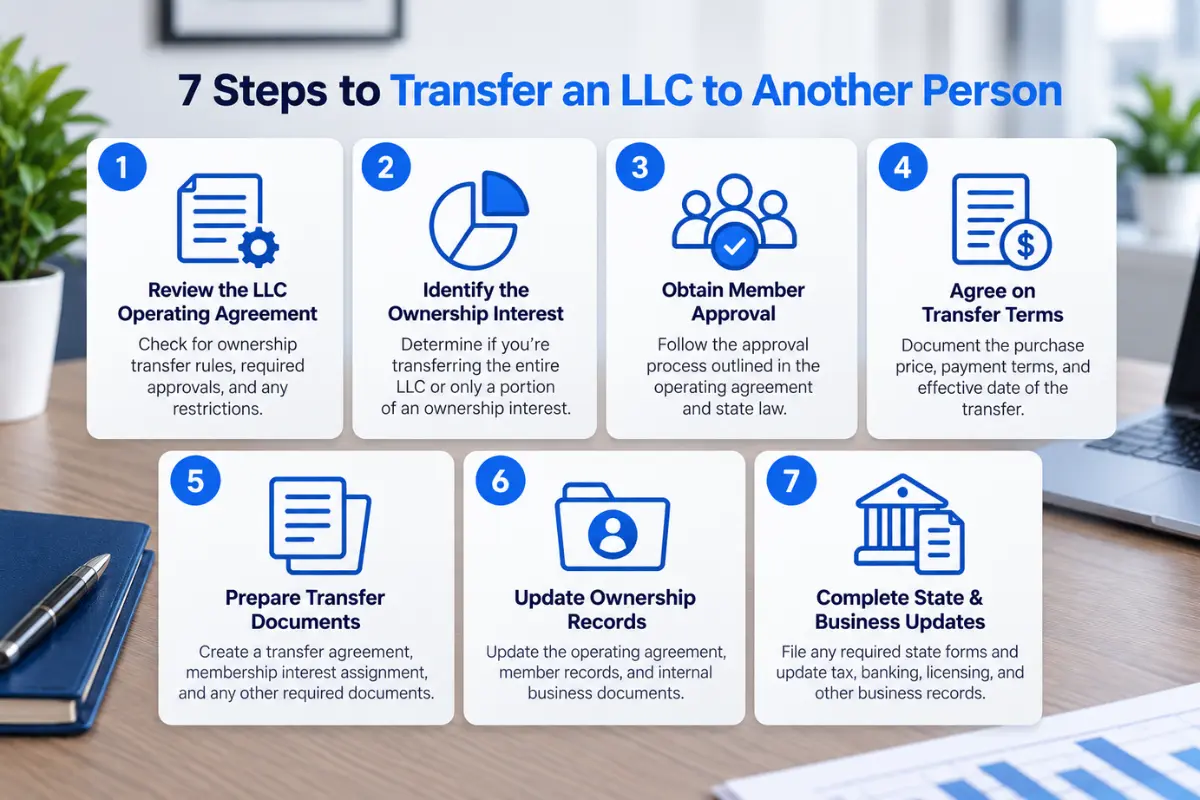 steps-to-transfer-llc-ownership Seven steps to transfer LLC ownership to another person